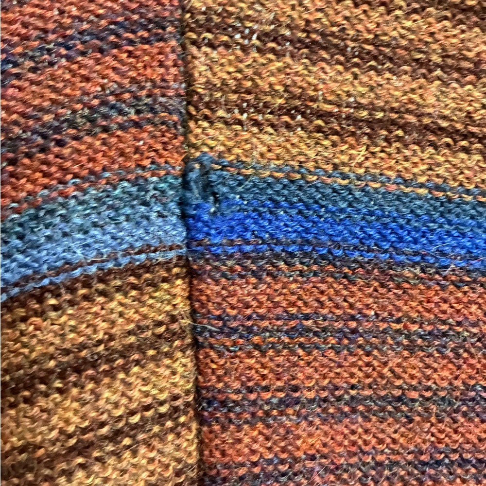 The Territory Ahead 100% Alpaca Sweater Multicolor Striped Knit Peru Size L-READ - Picture 10 of 10